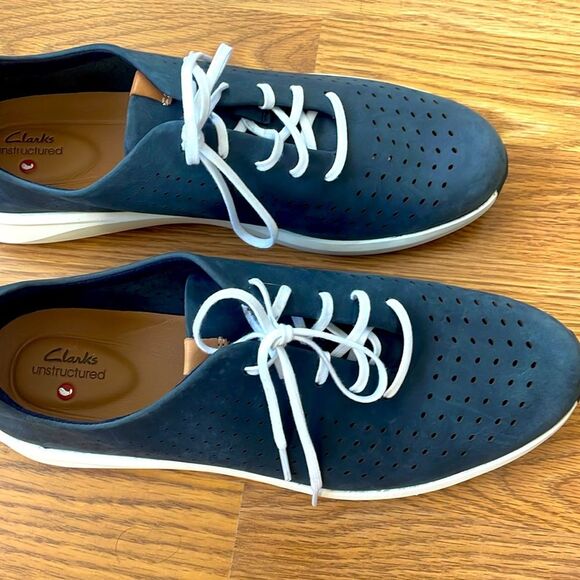 Clarks Unstructured Un Rio Tie Leather Lifestyle Casual Shoe Sz 11 M Women - Picture 3 of 7